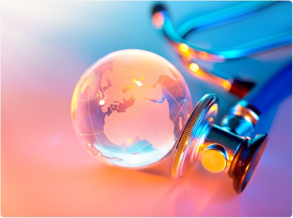 Health and globe - illustration