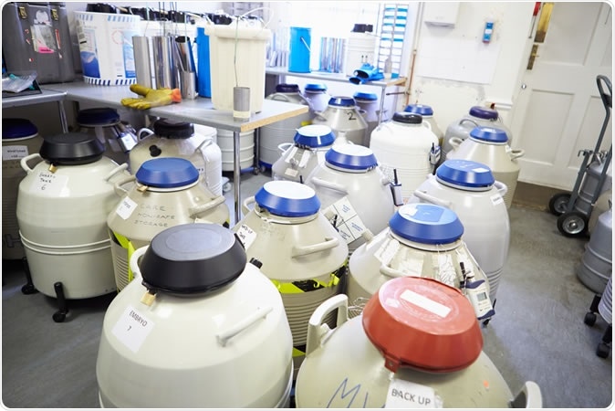 Frozen storage at sperm bank. Image Credit: Monkey Business Images  / Shutterstock