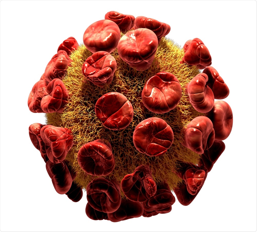 Illustration of HIV virus, one of the most well known retroviruses