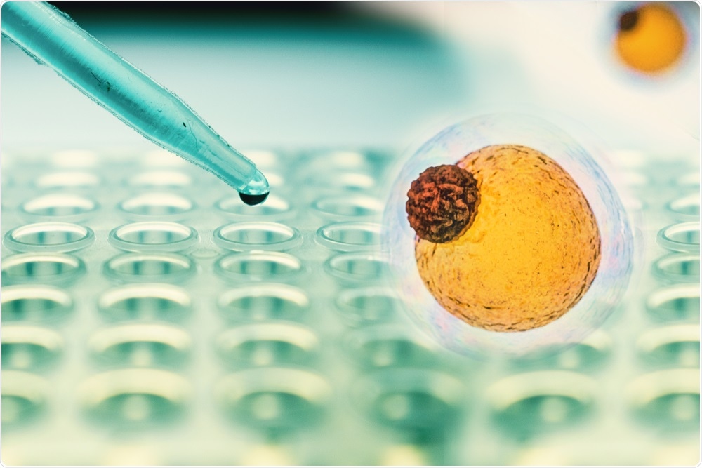 Adipose cell with 96-well plate in background