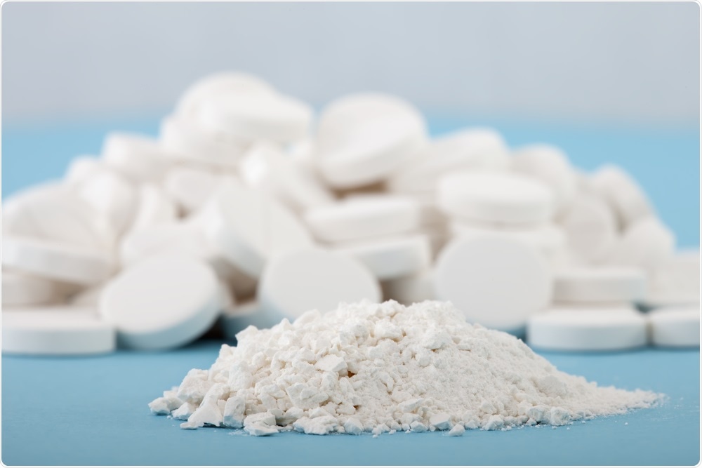 Solid drug that has been crushed.