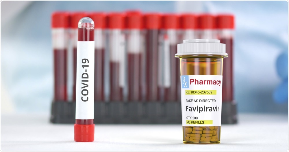 favipiravir with covid-19 blood sample