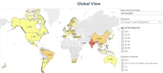Dynata’s Global COVID-19 Symptom Map can help organizations respond to the ongoing pandemic