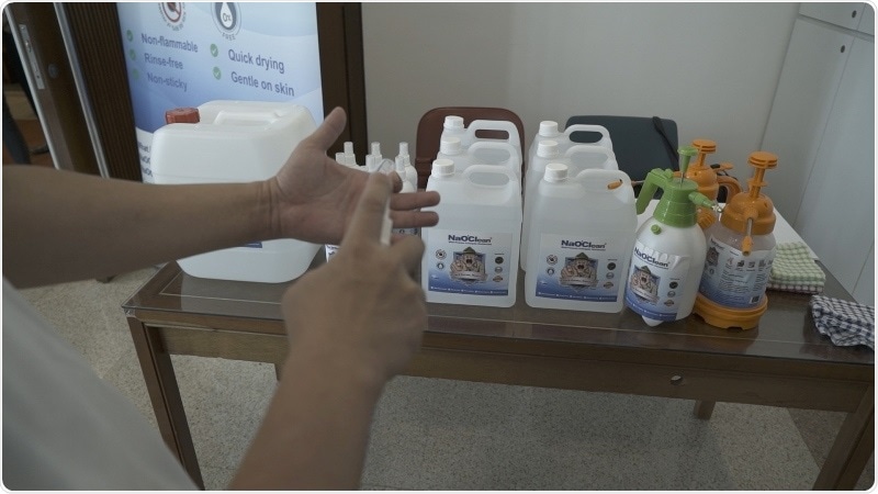 10,000 liters of NaOClean Asia