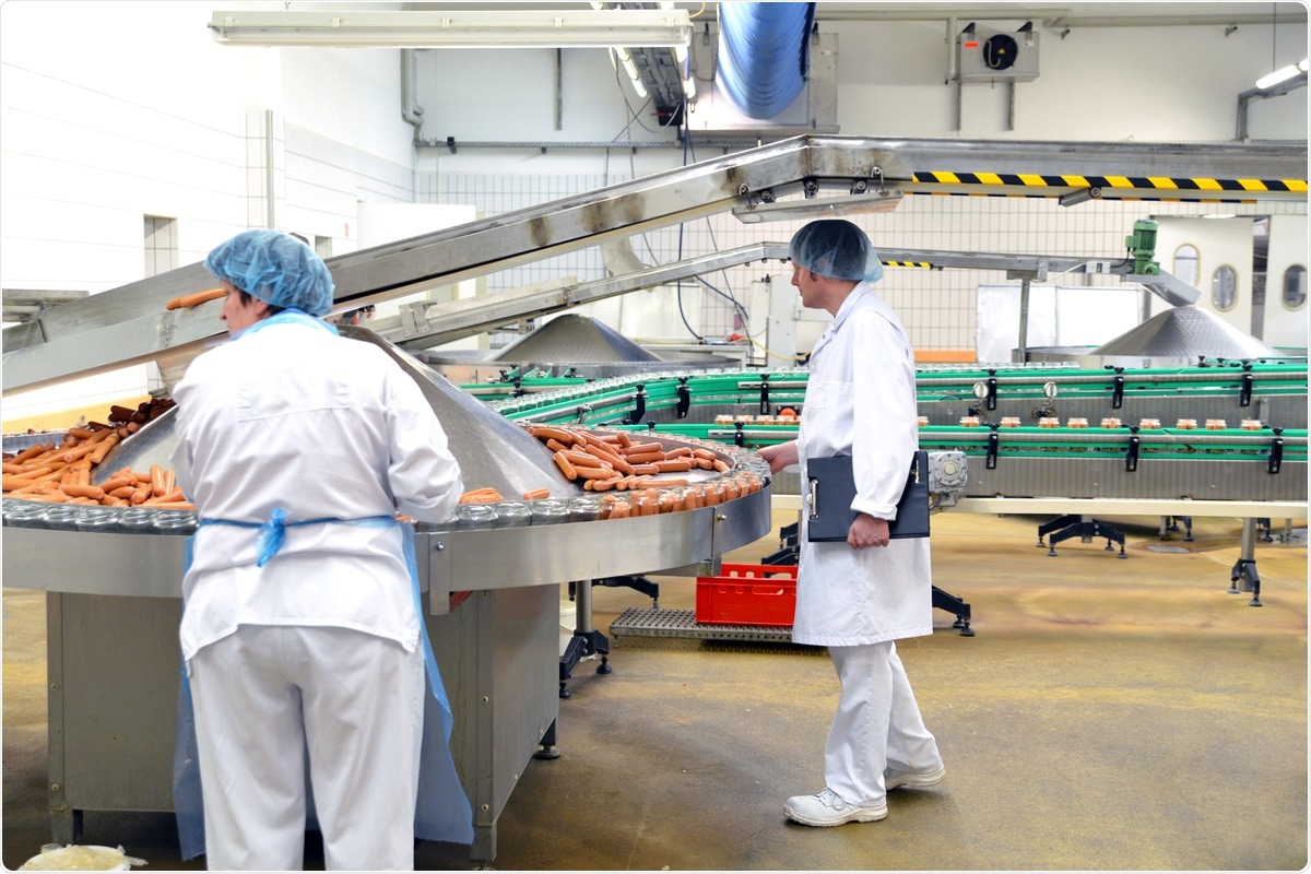Study: Assessment of Environmental and Occupational Risk Factors for the Mitigation and Containment of a COVID-19 Outbreak in a Meat Processing Plant. Image Credit: industryviews/ Shutterstock