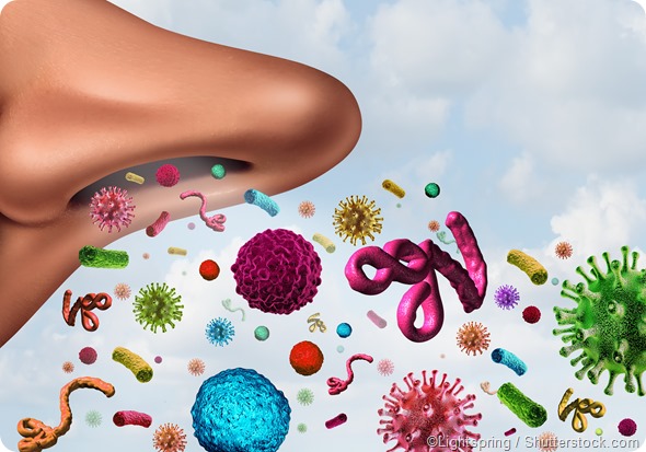 inhaling bacteria animation