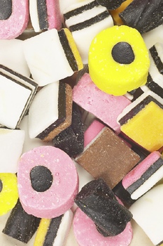 Liquorice - the black stuff we love to eat, contains a compound - glycyrrhizic acid which may stop people with a herpes virus from developing cancer.A research team at New York University found the compound - glycyrrhizic acid - possibly has the ability to stop the virus triggering a form of cancer called Kaposi sarcoma.