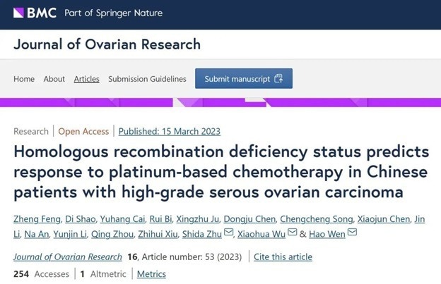 Predicating the sensitivity of platinum-based chemotherapy for ovarian cancer patients