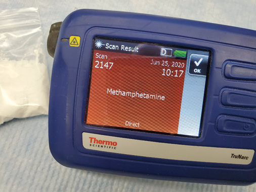 Fentanyl and methamphetamine scanning