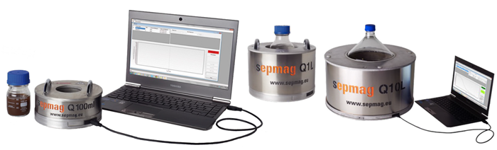 Large volumes separation process with sepmag® Q