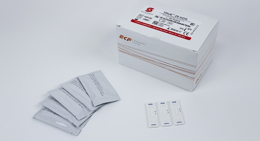 True® 20 pregnancy tests for high-volume clinical use