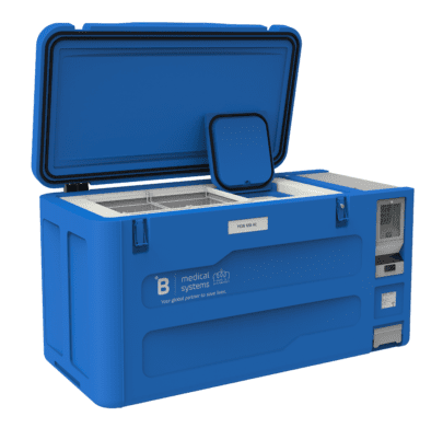 TCW120AC vaccine refrigerator and ice-pack freezer for secure storage