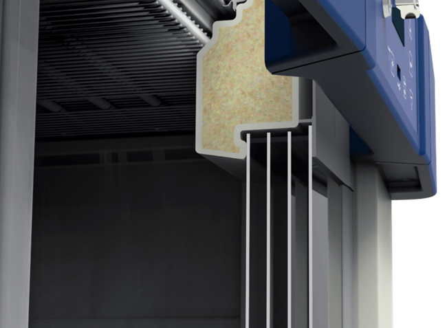 Energy-efficient B381 blood bank refrigerator with 329 L capacity