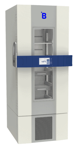 Energy-efficient B501 blood bank refrigerator with 517 L capacity