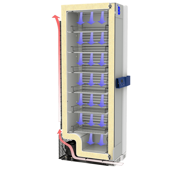 F381 medical refrigerator for large-scale vaccine and sample storage