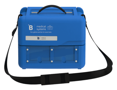 Temperature-controlled blood transport boxes for safe medical use