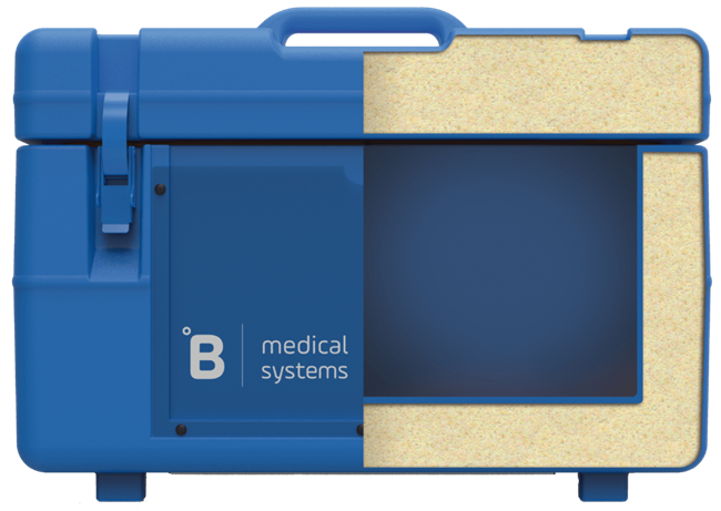 Temperature-controlled blood transport boxes for safe medical use