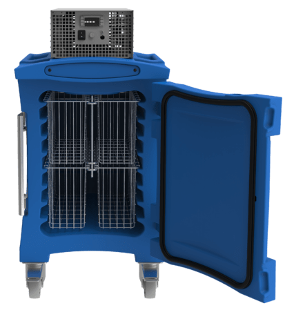 Temperature-controlled blood transport boxes for safe medical use