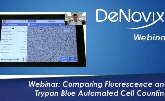 Comparing fluorescence and Trypan Blue automated cell counting